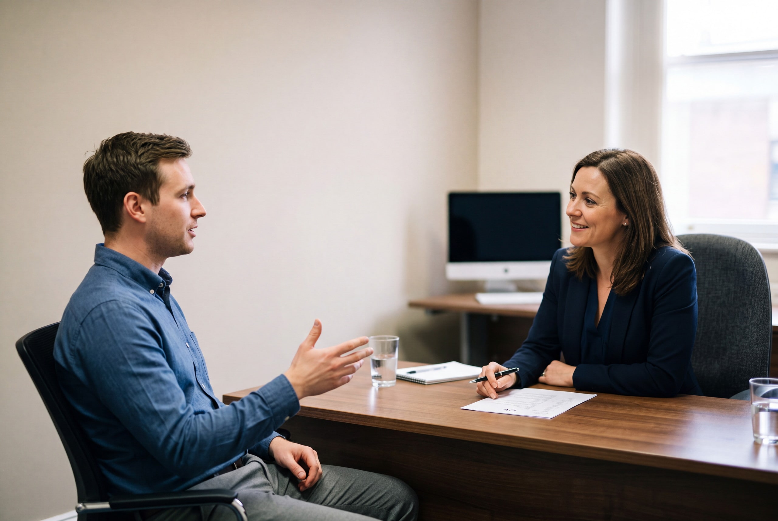 Entrevista laboral cercana y profesional en Factor Humano